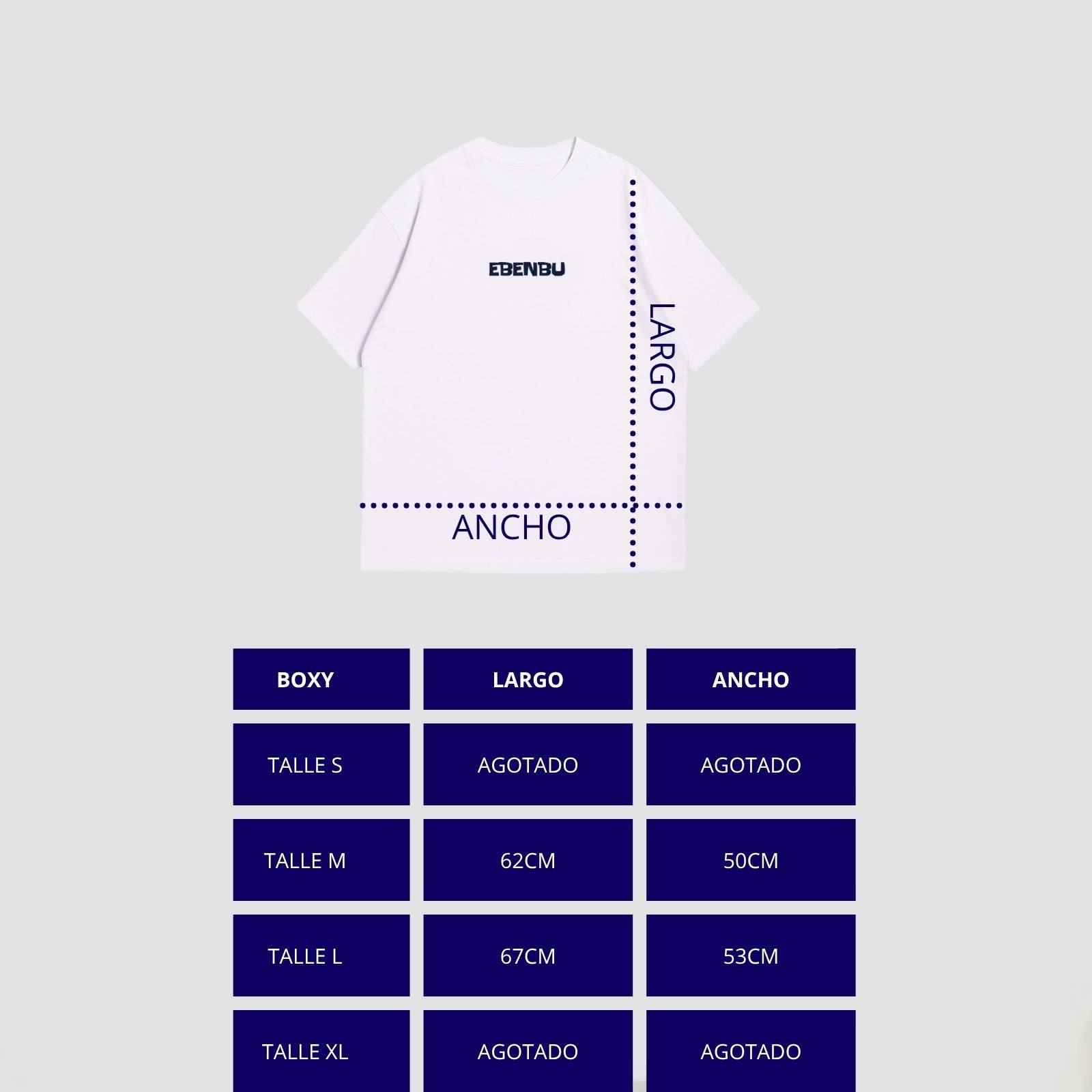 Remera Over Boxy "Blue Palm"