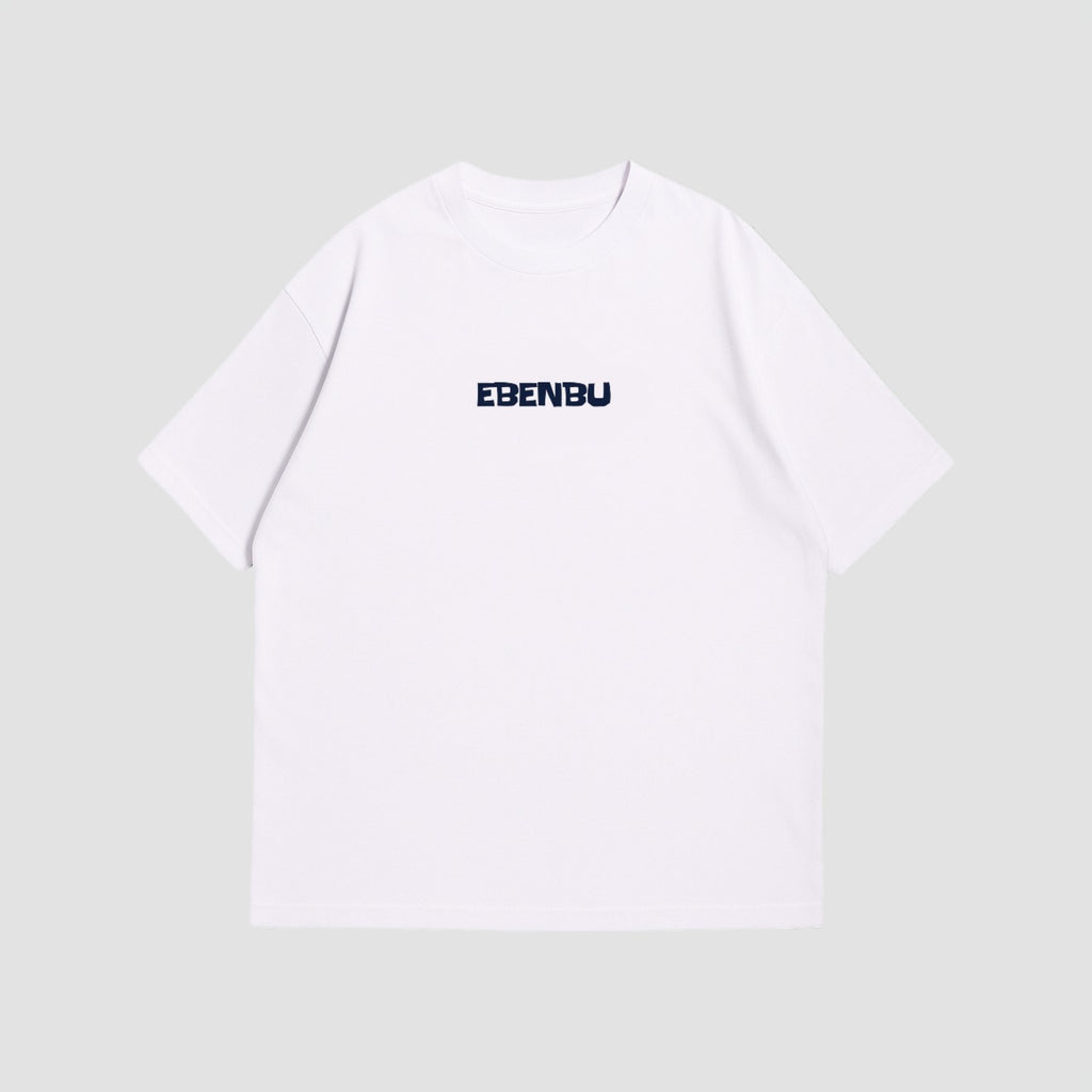 Remera Over Boxy "Blue Palm"